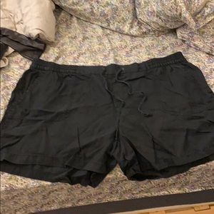 Black Drawstring Shorts